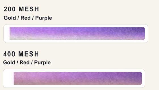 Gold–Red–Purple swatch